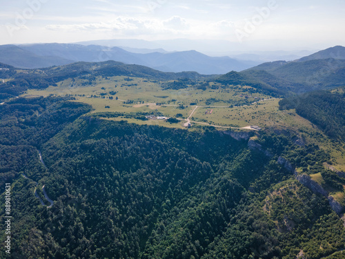 Landscape of Vratsata pass at Balkan Mountains, Bulgaria