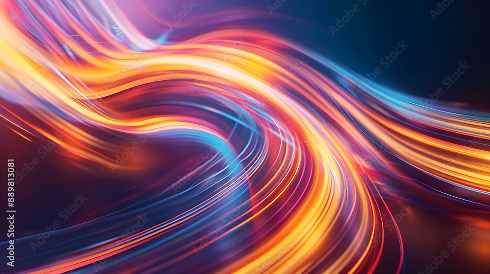 Abstract Colorful Swirling Lines. Abstract Colorful Swirling Lines.