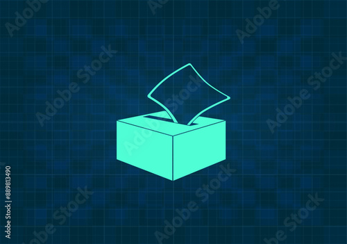 vector illustration on blue beautiful background