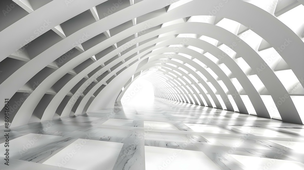 Naklejka premium Abstract architectural black and white background