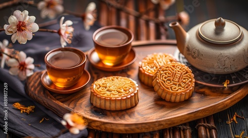 Mid autumn festival holiday background