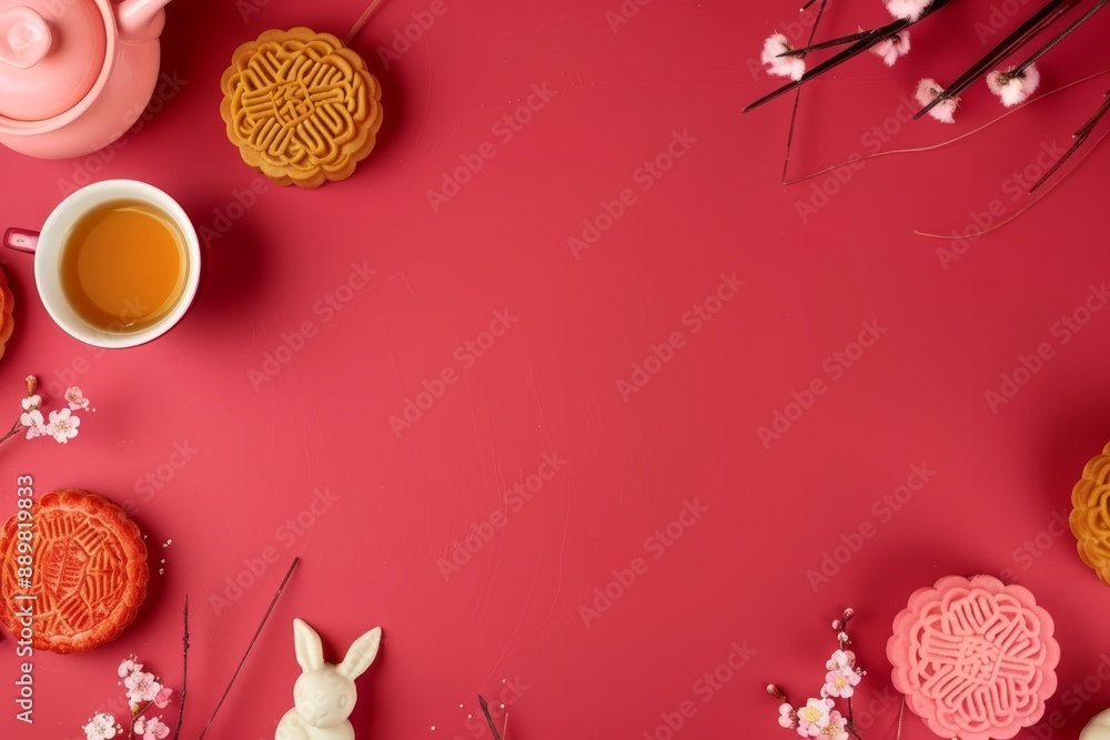 Mid autumn festival holiday background Mid autumn festival holiday background