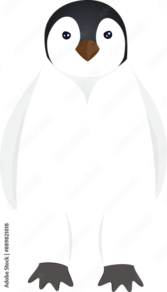 penguin north pole illustration design