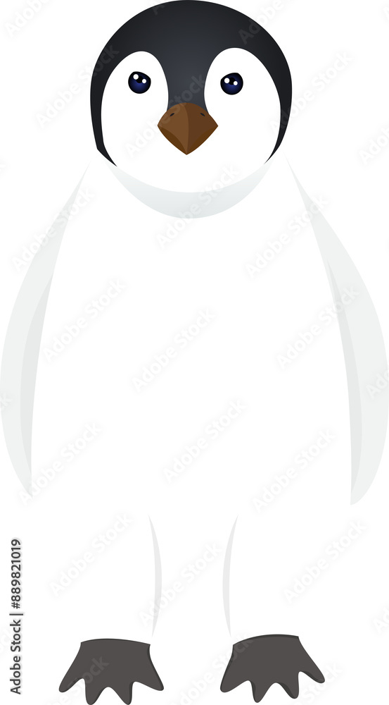 Fototapeta premium penguin north pole illustration design