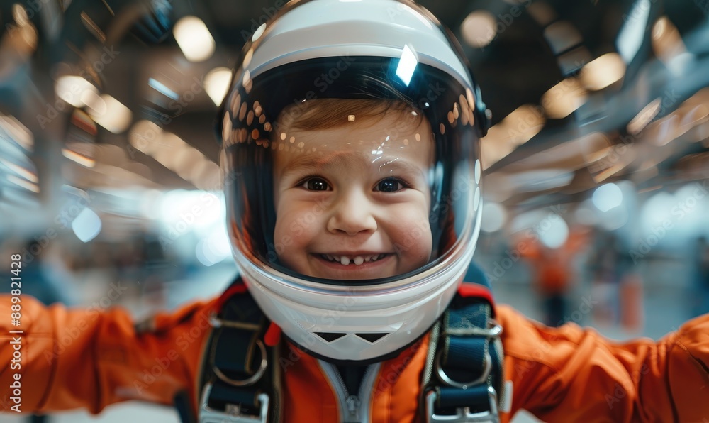 Flying Child in Skydiving Simulator Flying Child in Skydiving Simulator