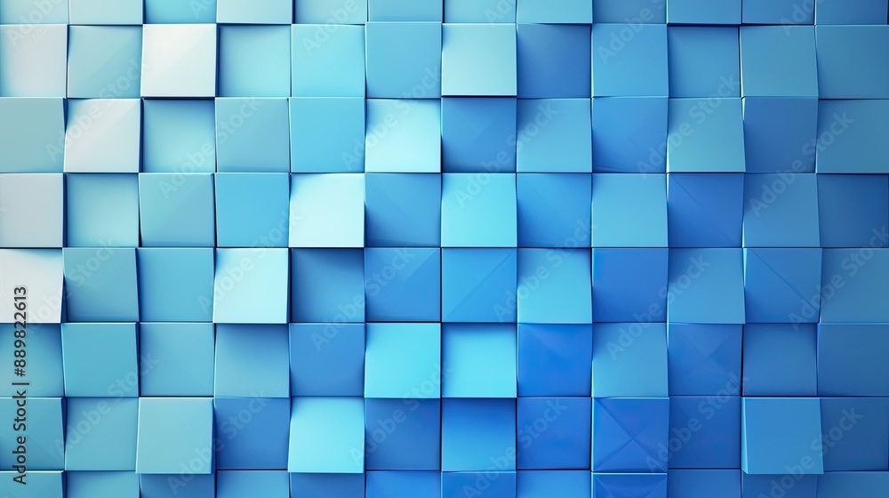 Gradient blue background featuring light-dark squares, perfect for design and postcards Gradient blue background featuring light-dark squares, perfect for design and postcards