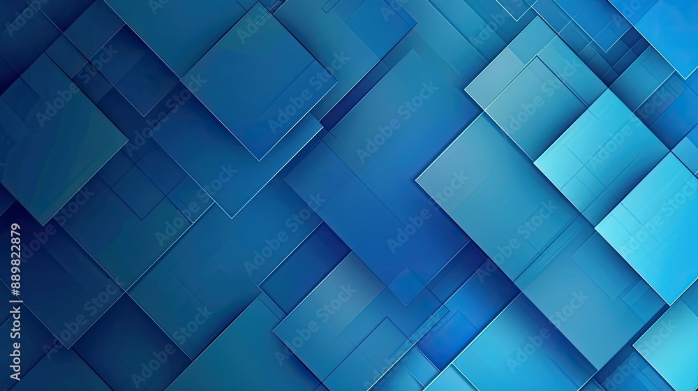 Gradient blue background with geometric squares, perfect for posters and calendar covers Gradient blue background with geometric squares, perfect for posters and calendar covers