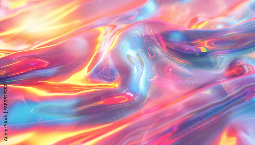 Naklejka premium Abstract holographic background with grainy texture.