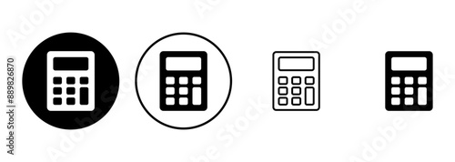 Calculator icon set. Accounting calculator icon. calculator vector