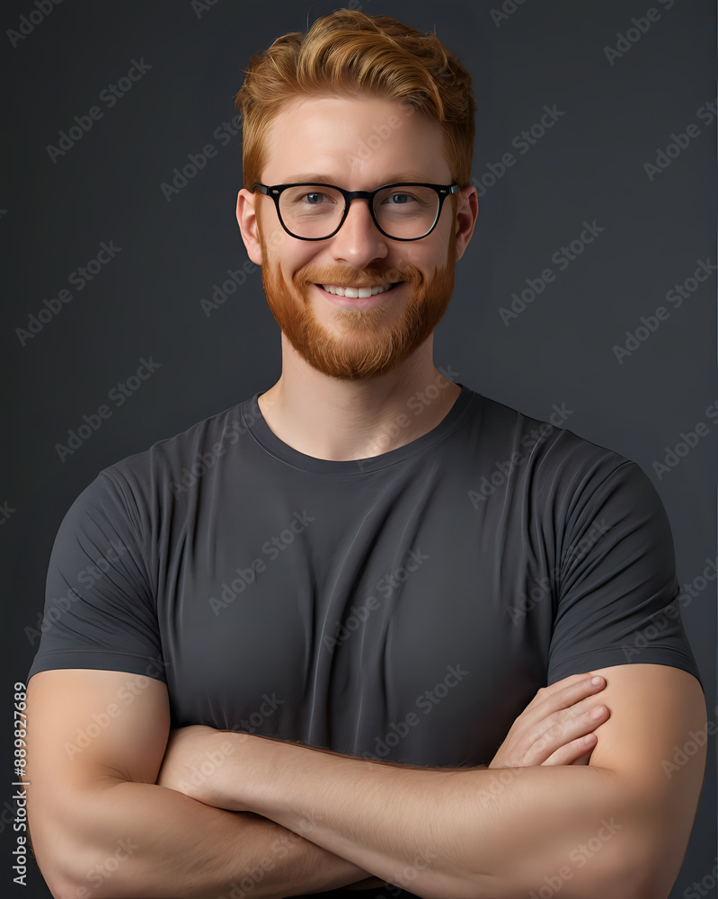 a man with a beard and glasses posing for a picture a man with a beard and glasses posing for a picture
