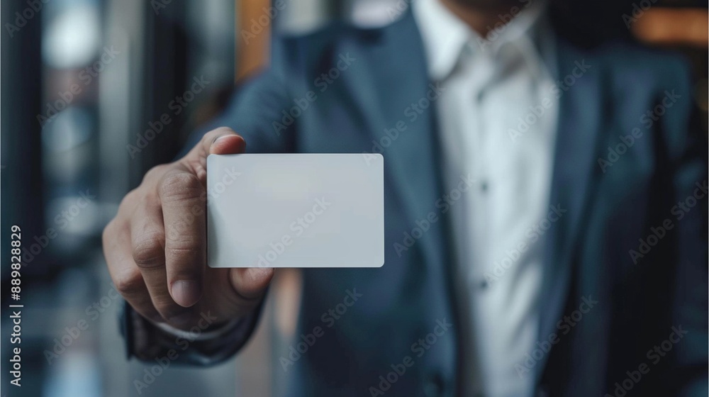 man's hand showing a blank credit card mock-up, business card mock up man's hand showing a blank credit card mock-up, business card mock up