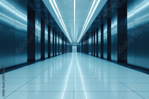 Wallpaper Mural An ultramodern, supernatural scene with copy space shows a business team discussing strategies to protect copyright in a hightech, digital workspace Torontodigital.ca