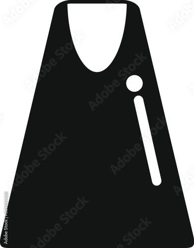 Blacksmith apron icon in simple style isolated on white background