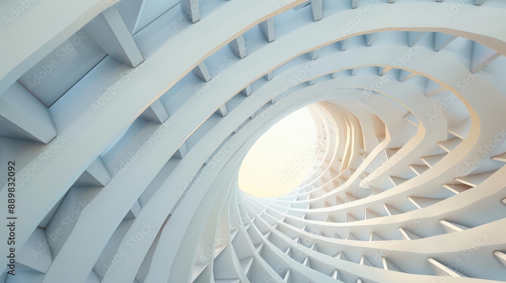 Naklejka premium Insulation in an ultramodern, supernatural scene, with copy space, envelopes structures in advanced materials, ensuring maximum energy efficiency and thermal comfort