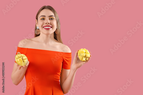 Beautiful young woman with ...