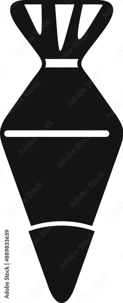 Full pastry bag is ready for baking and decorating delicious treats