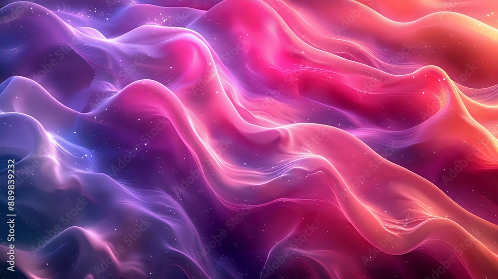 Vibrant abstract waves of colorful light in shades of pink, purple, and orange create a mesmerizing, fluid effect. Ideal for backgrounds, digital art, and modern design projects. Vibrant abstract waves of colorful light in shades of pink, purple, and orange create a mesmerizing, fluid effect. Ideal for backgrounds, digital art, and modern design projects.