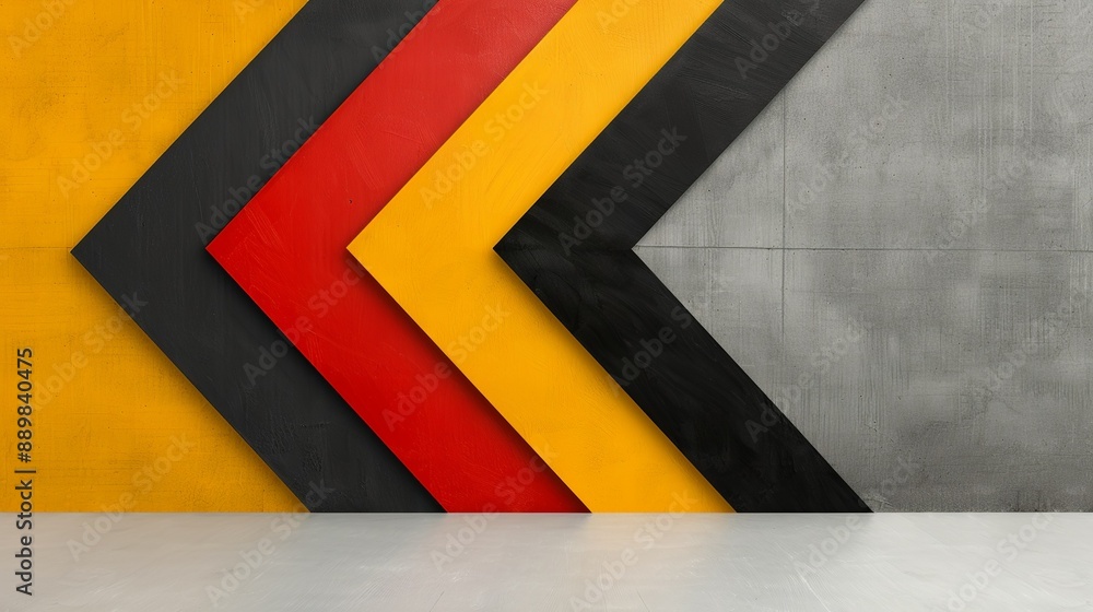 Fototapeta premium Chevron stripes in geometric arrangement, perfect for abstract and contemporary art concepts. Illustrater Image, Shiny, bright, beautiful , Minimalism,