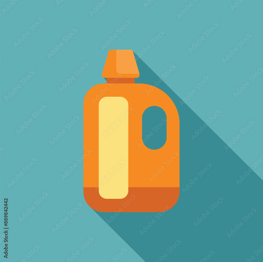 Orange plastic detergent bottle with blank label for your product mockup design Orange plastic detergent bottle with blank label for your product mockup design