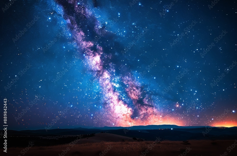 The Milky Way stars paint a dreamy night sky, and Ball's star, Meg CJ and Taurus show interstellar details. A star like Bohr, The Milky Way stars paint a dreamy night sky, and Ball's star, Meg CJ and Taurus show interstellar details. A star like Bohr,