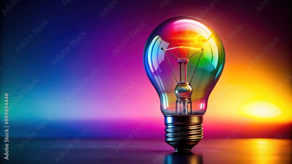 Vibrant lightbulb symbolizing bright ideas and creative thinking, innovation, inspiration, creativity Vibrant lightbulb symbolizing bright ideas and creative thinking, innovation, inspiration, creativity