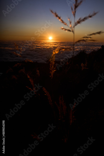 sunrise in the mountains