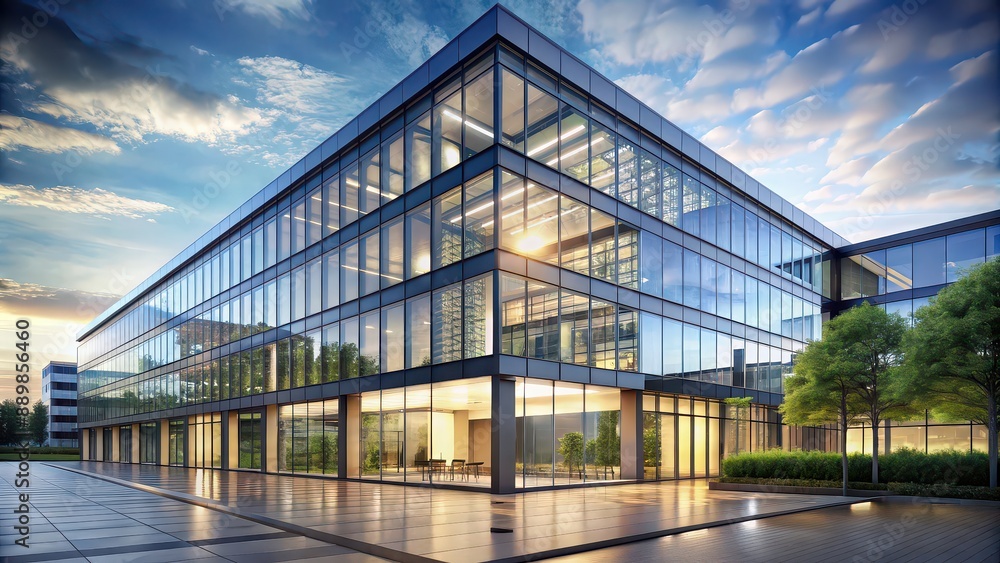 render of modern office building with glass facade, architecture, commercial, contemporary, design, digital, exterior render of modern office building with glass facade, architecture, commercial, contemporary, design, digital, exterior