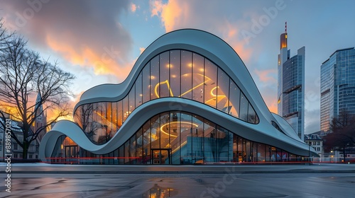 Modern architecture in Frankfurt, Germany