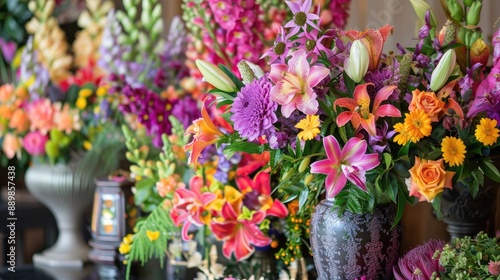 Wallpaper Mural Gift flowers in a decorative display Torontodigital.ca