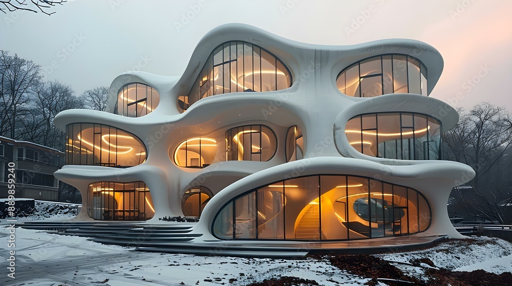 Fototapeta premium Modern architecture building