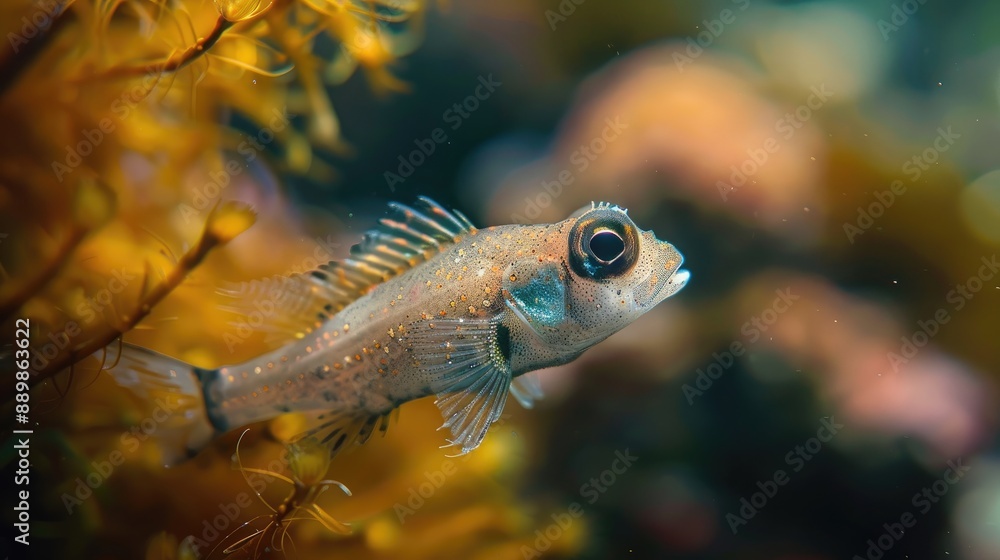 Fototapeta premium Underwater Small Fish Portrait