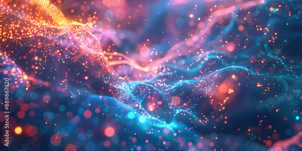 Abstract Background with Red and Blue Lights Abstract Background with Red and Blue Lights