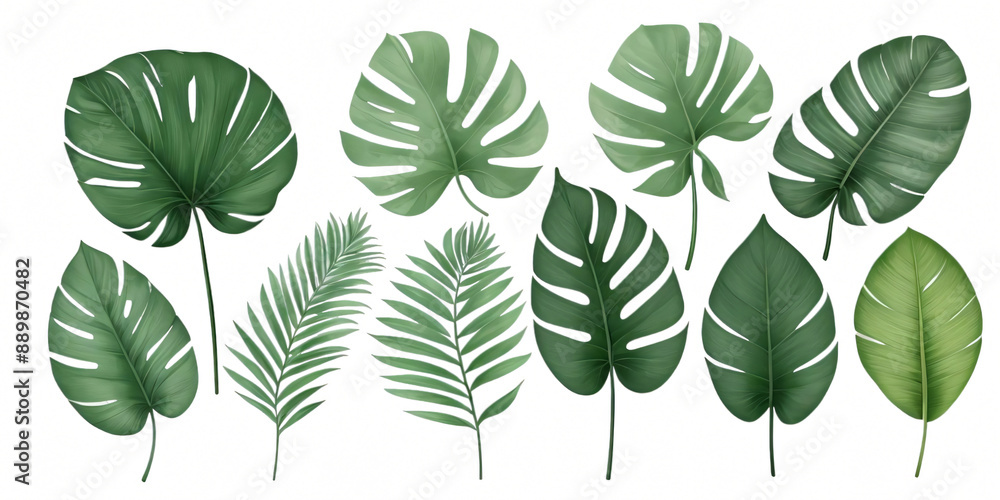 green leaves isolated on a white background for clipping green leaves isolated on a white background for clipping