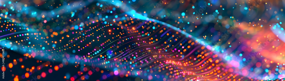 Abstract Background with Colorful Lights and Bokeh Abstract Background with Colorful Lights and Bokeh