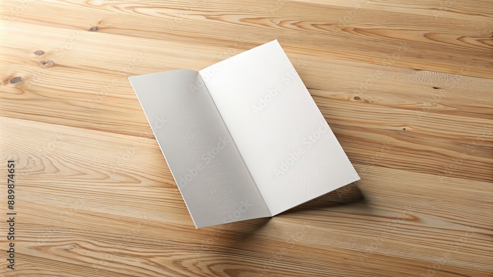 DL bi-fold brochure mockup on wooden desk, brochure, mockup, DL, bi-fold, design, template, paper, presentation DL bi-fold brochure mockup on wooden desk, brochure, mockup, DL, bi-fold, design, template, paper, presentation
