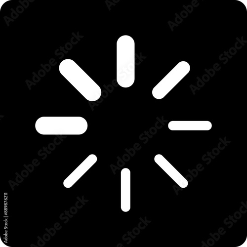 Loading Spinner Glyph Icon