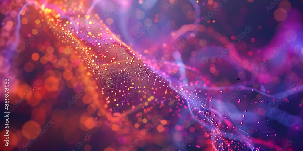Abstract Background with Golden and Purple Lights Abstract Background with Golden and Purple Lights