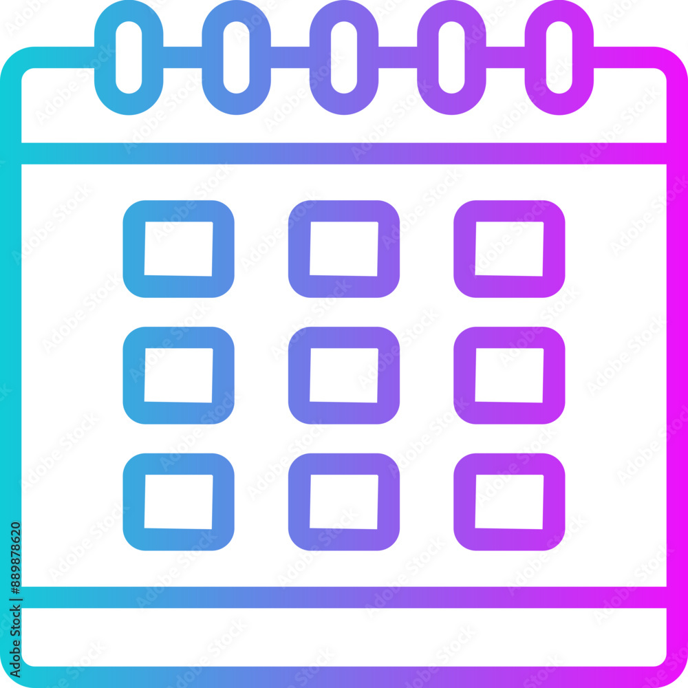 Calendar Gradient Icon Calendar Gradient Icon