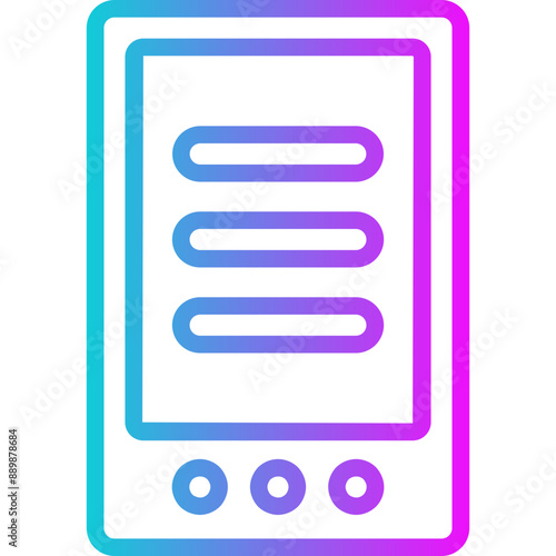 Navigation Menu Gradient Icon