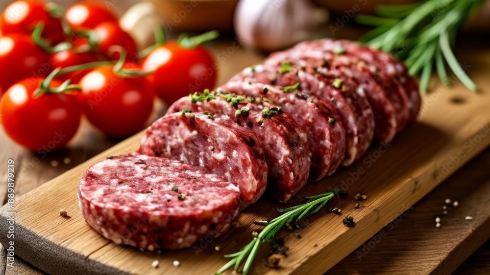 Freshly ground meat ready for the grill Freshly ground meat ready for the grill