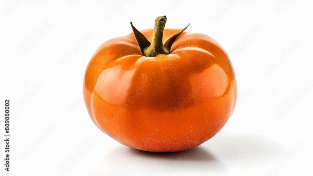 Vibrant orange pumpkin with stem intact ready for harvest Vibrant orange pumpkin with stem intact ready for harvest