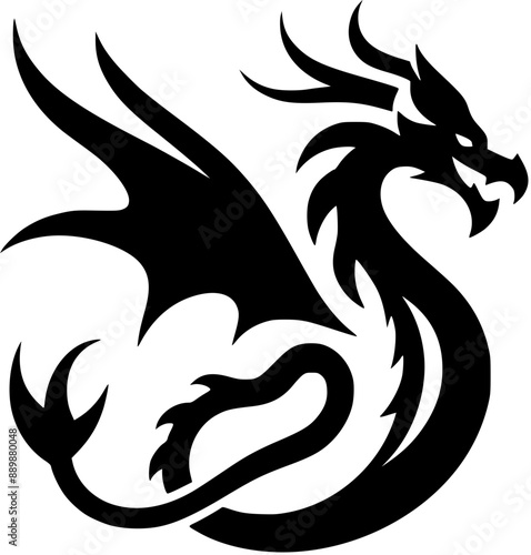 dragon tattoo design Generative AI