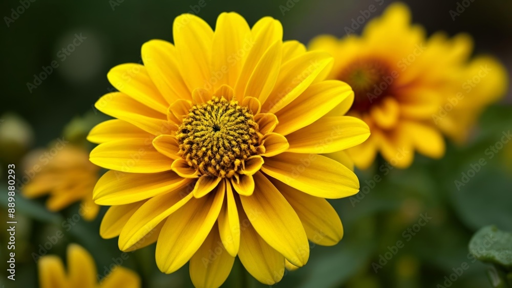 Bright and cheerful yellow flowers in bloom Bright and cheerful yellow flowers in bloom