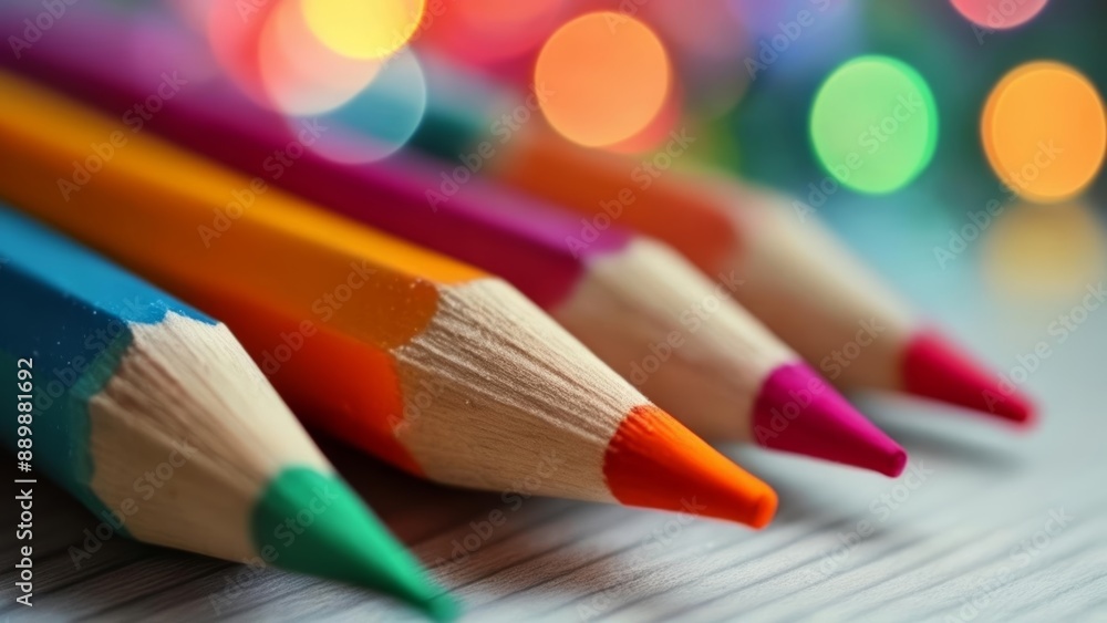 Colorful pencils ready to create Colorful pencils ready to create