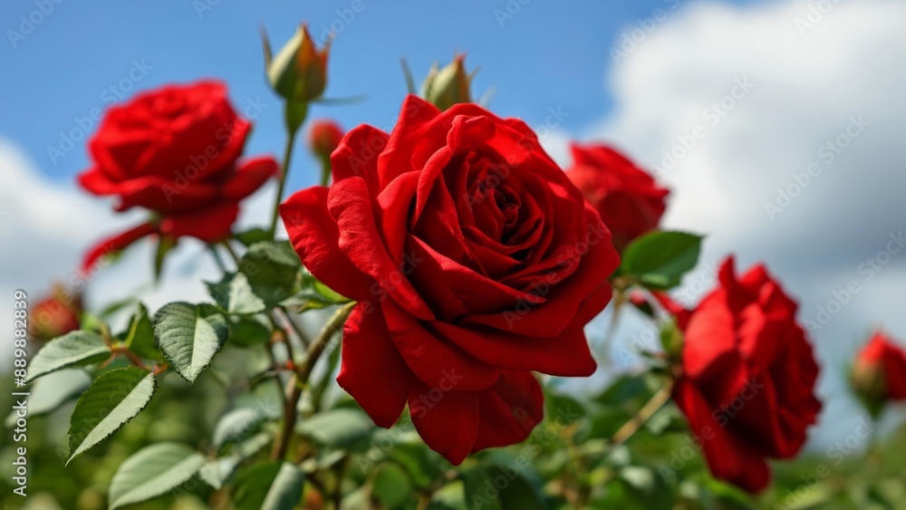 Blooming with love and beauty under the sky Blooming with love and beauty under the sky