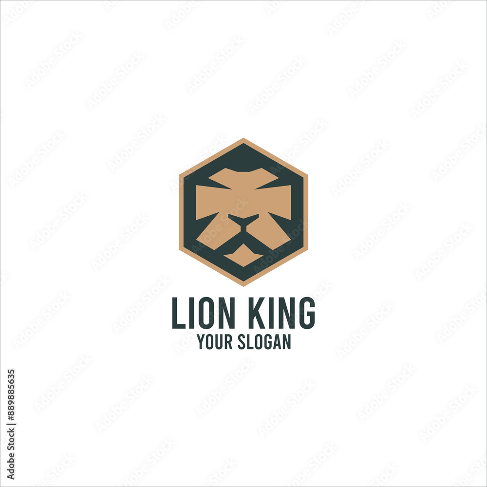 Hexagon Lion King Logo Vectro Illustrartion.eps Hexagon Lion King Logo Vectro Illustrartion.eps