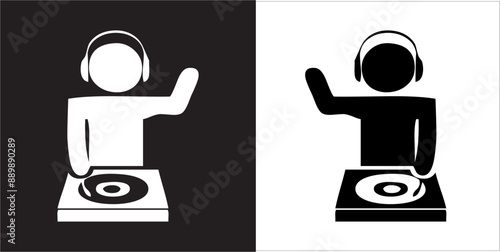 IIlustration Vector graphics of Music and Party icon