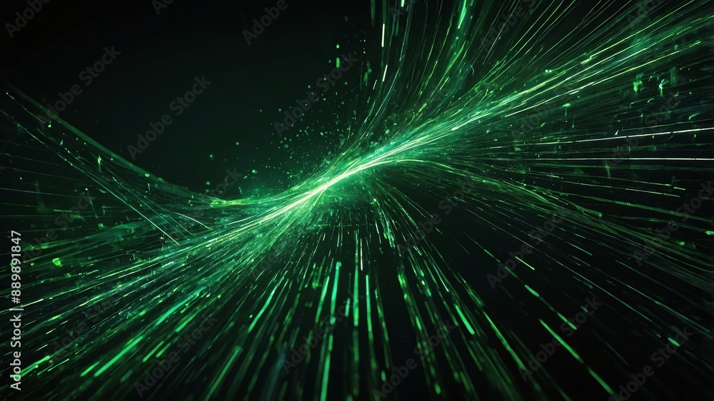 pattern flow and green ray with speed of futuristic pa background pattern flow and green ray with speed of futuristic pa background