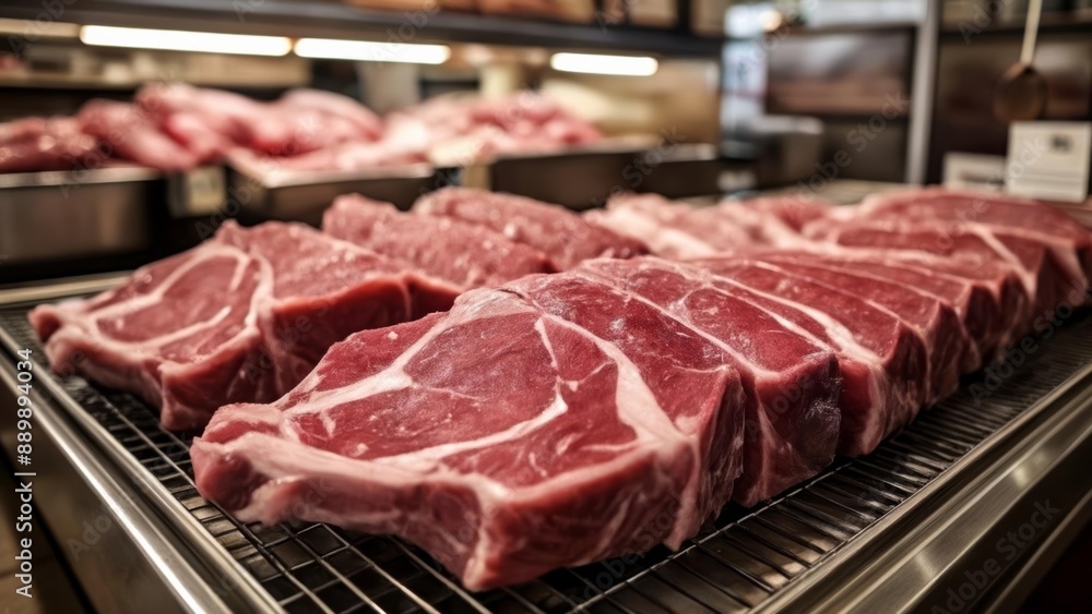 Freshly cut beef ready for the grill Freshly cut beef ready for the grill