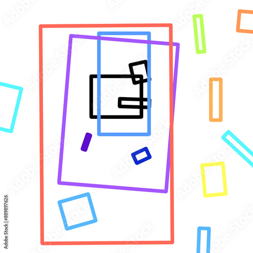 illustration of a set of paper